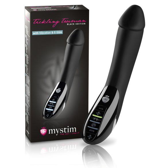 mystim Tickling Truman - elektro vibrator - zwart
