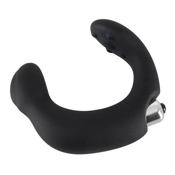 Rebel - prostaat vibrator gebogen - siliconen - zwart