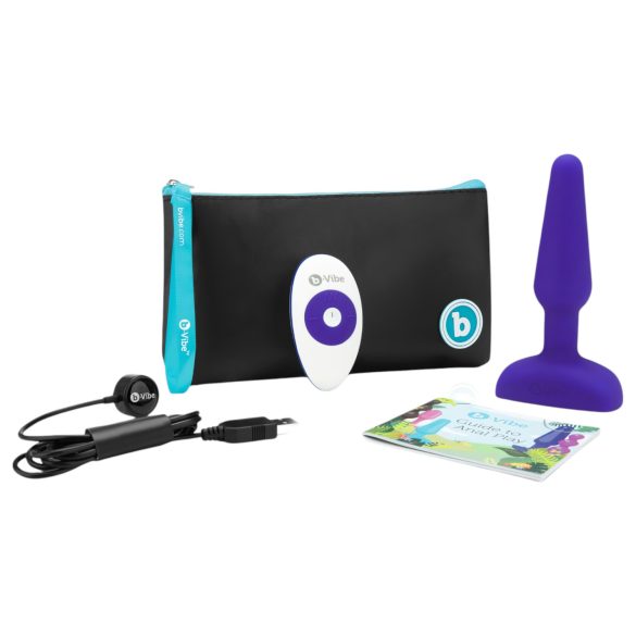 b-Vibe trio - 3-motorige anale vibrator (paars)