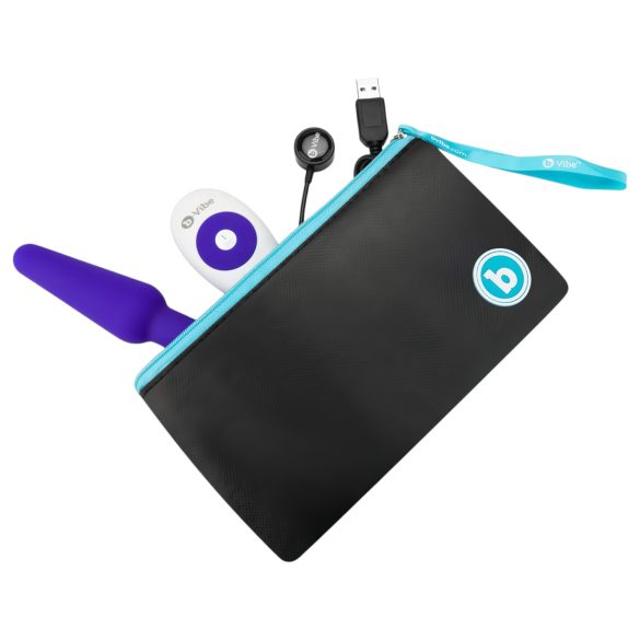 b-Vibe trio - 3-motorige anale vibrator (paars)