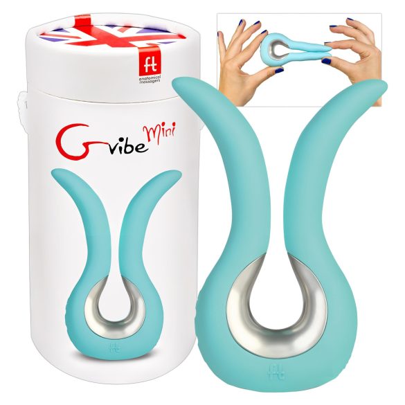 G-vibe Mini - USB-oplaadbare siliconen vibrator (mint)