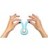 G-vibe Mini - USB-oplaadbare siliconen vibrator (mint)