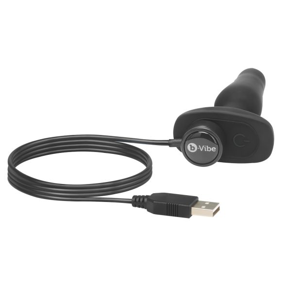 b-Vibe Novice - anaal vibrator voor beginners - siliconen - zwart