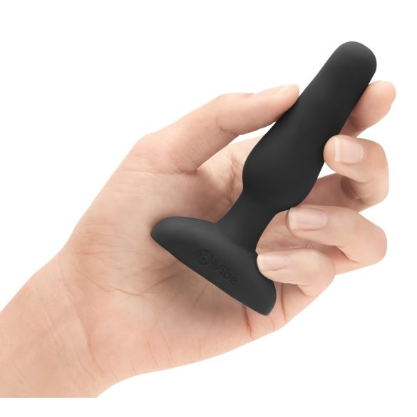 b-Vibe Novice - anaal vibrator voor beginners - siliconen - zwart