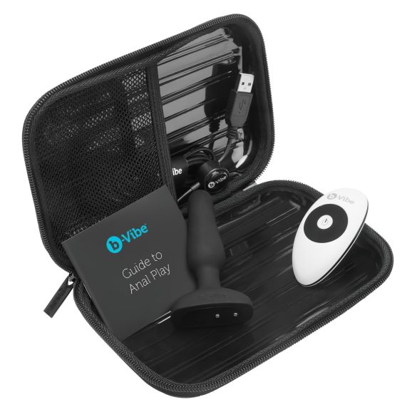 b-Vibe Novice - anaal vibrator voor beginners - siliconen - zwart