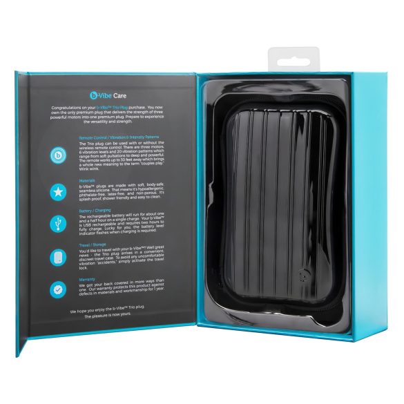 b-Vibe Novice - anaal vibrator voor beginners - siliconen - zwart