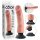 King Cock 9 zuigkracht vibrator (23 cm) - natuurlijk