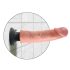King Cock 9 zuigkracht vibrator (23 cm) - natuurlijk