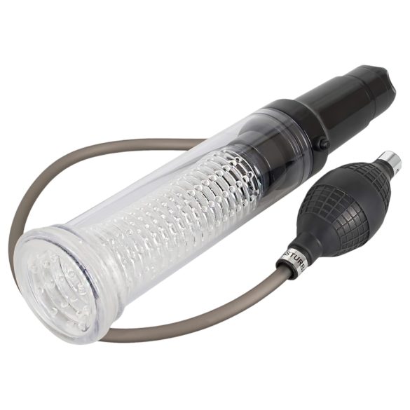 You2Toys - 2in1 - penis pomp en masturbator in één (transparant)