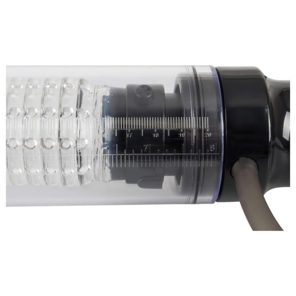 You2Toys - 2in1 - penis pomp en masturbator in één (transparant)