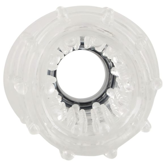 You2Toys - 2in1 - penis pomp en masturbator in één (transparant)