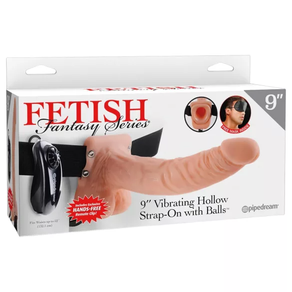 Pipedream - Fetish Strap-on 9 - omdoenbare vibrator (natuurkleur)