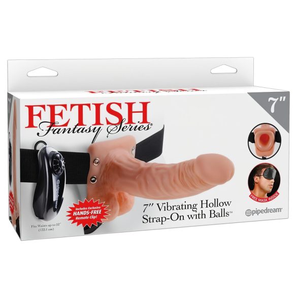 Fetish Strap-on 7 - strap-on vibrator - realistisch - huidskleur