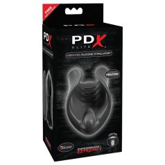 PDX Elite - penis vibrator - siliconen - zwart