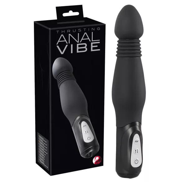 You2Toys - Anale vibrator - op-en-neer beweging - zwart