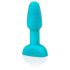 b-Vibe Rimming - anaal vibrator met roterende kralen - turquoise