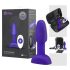 b-Vibe Rimming - roterende anale parels vibrator (paars)