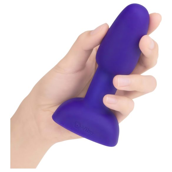 b-Vibe Rimming - roterende anale parels vibrator (paars)