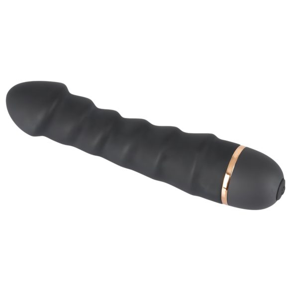 You2Toys - vibrator met ribbels - flexibel - zwart