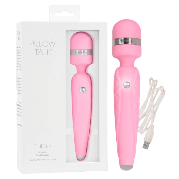 Pillow Talk Cheeky Wand - oplaadbare massage‑vibrator (roze)