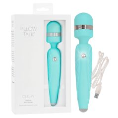   Pillow Talk Cheeky Wand - oplaadbare massage vibrator (turkoois)