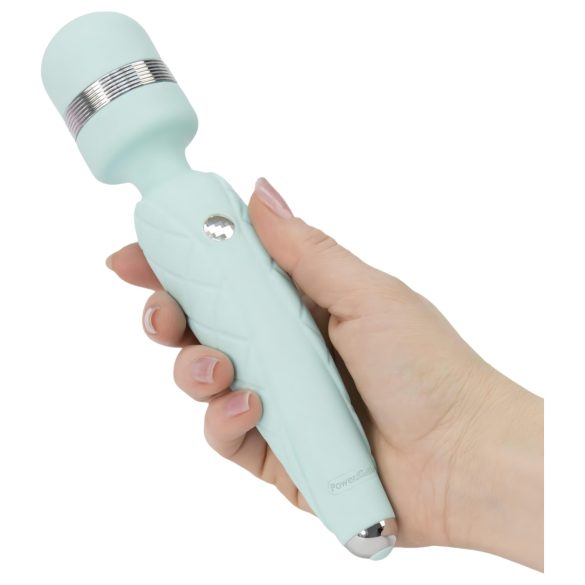 Pillow Talk Cheeky Wand - oplaadbare massage vibrator - turquoise