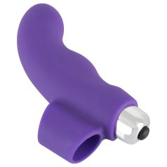SMILE Finger - golvende silicone vinger vibrator (paars)