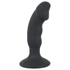 Black Velvet - oplaadbare anale vibrator met penis (zwart)