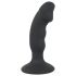 Black Velvet - oplaadbare anale vibrator met penis (zwart)