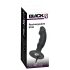 Black Velvet - oplaadbare anale vibrator met penis (zwart)