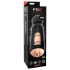 PDX Elite Mega Milker - vibrerend, penis-melker kunstvagina (zwart)