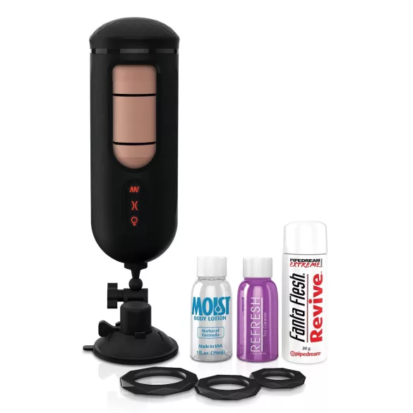 PDX Elite Mega Milker - automatische penis masturbator - vibrerend - zwart