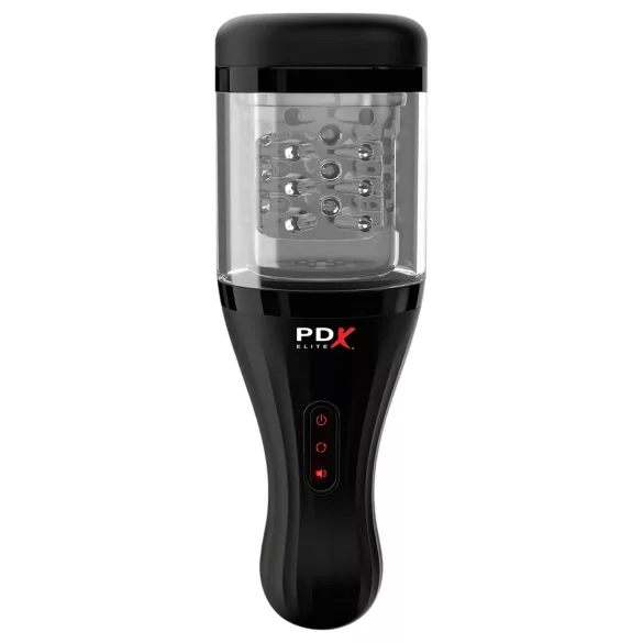 PDX Elite Rotobator - automatische masturbator - transparant/zwart