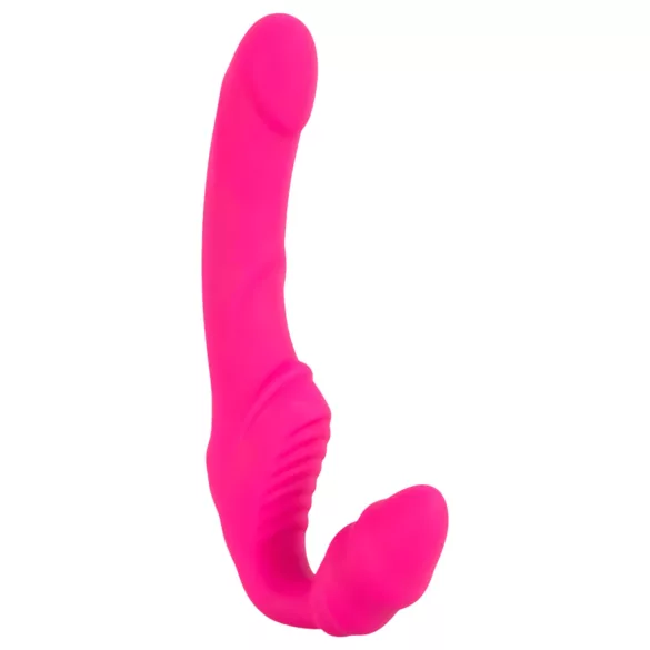 Double2Teaser - strapless vibrerende dildo - siliconen - roze