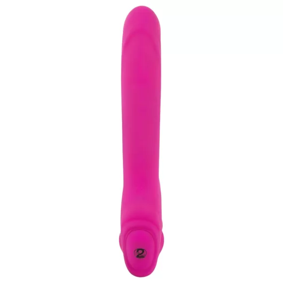 Double2Teaser - strapless vibrerende dildo - siliconen - roze