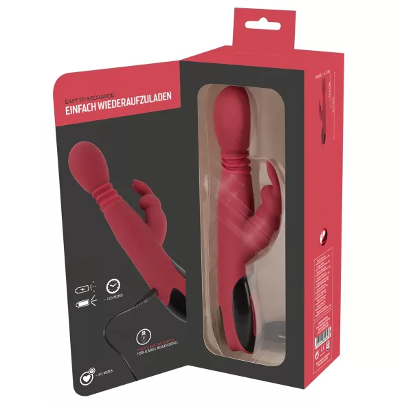 You2Toys - G-spot vibrator - stotend draaiend verwarmd - rood