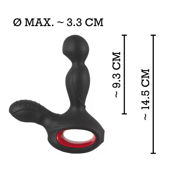 You2Toys - prostaat vibrator - roterend en verwarmend - zwart