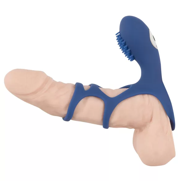SMILE Couple - vibrerende penismanchet - oplaadbaar - blauw