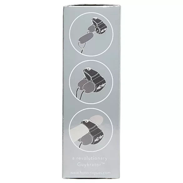 HOT Octopuss JETT - penistopje vibrator - 2 motoren - zwart