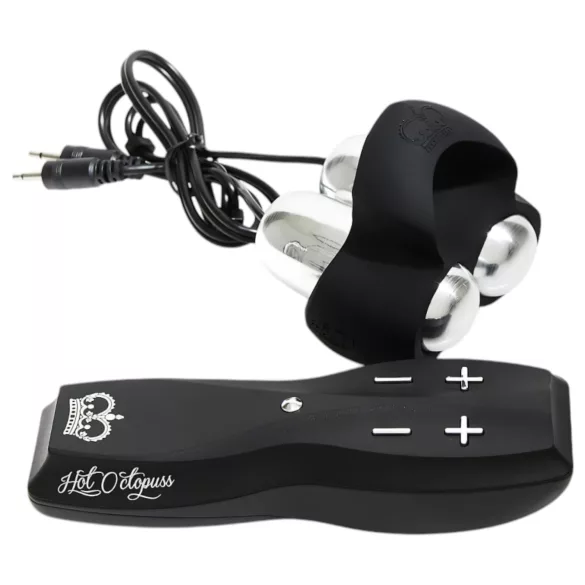 HOT Octopuss JETT - penistopje vibrator - 2 motoren - zwart