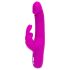 Happyrabbit Realistische Slanke Vibrator met Clitorisarm (paars) - Oplaadbaar