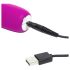 Happyrabbit Realistische Slanke Vibrator met Clitorisarm (paars) - Oplaadbaar