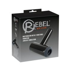   Rebel - Oplaadbare vibrerende op en neer masturbeerhulp (zwart)