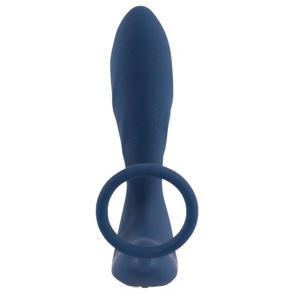 You2Toys - Prostaat vibrator met penisring - siliconen - blauw