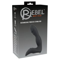 Rebel - oplaadbare prostaat vibrator met penis (zwart)