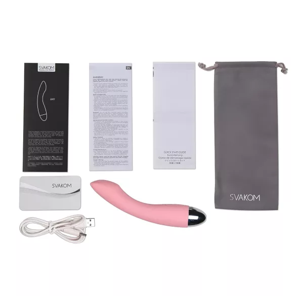 Svakom Amy - oplaadbare G-spot vibrator - siliconen - roze