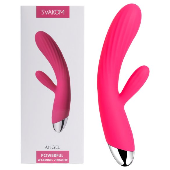 Svakom Angel - rabbit vibrator met verwarming en waterproof - rood