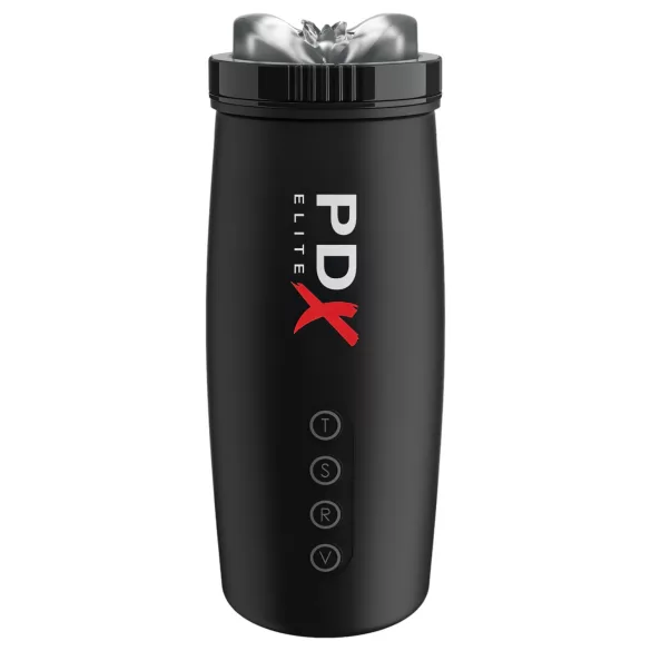 PDX Elite - automatische masturbator - zuigen & op en neer beweging - zwart