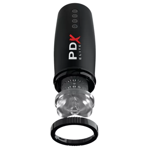 PDX Elite - automatische masturbator - zuigen & op en neer beweging - zwart