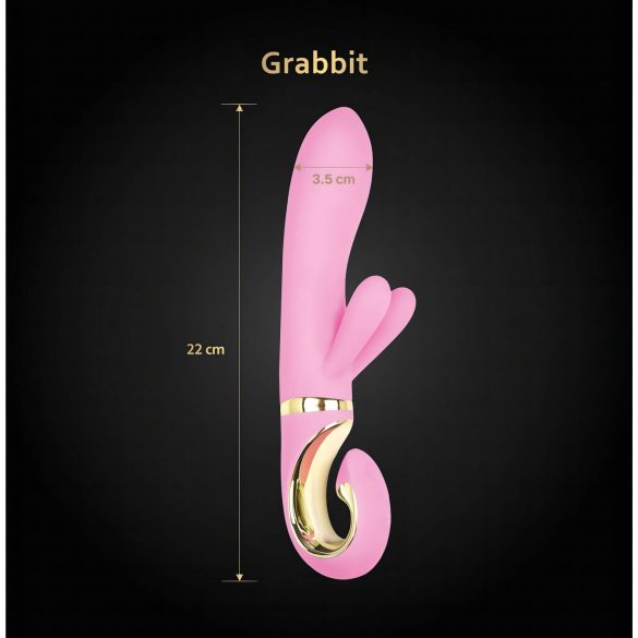 G-Vibe GRabbit - G-spot vibrator - oplaadbaar, 3 motoren - siliconen, roze